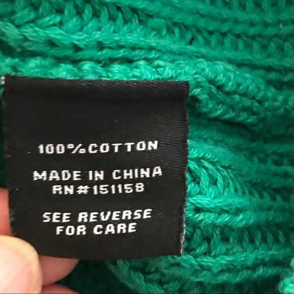 NWT 525 America Bloomingdales Bright Jade Sweater - Picture 6 of 10